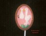 4150 Stork on Oval Baby Shower Chocolate or Hard Candy Lollipop Mold